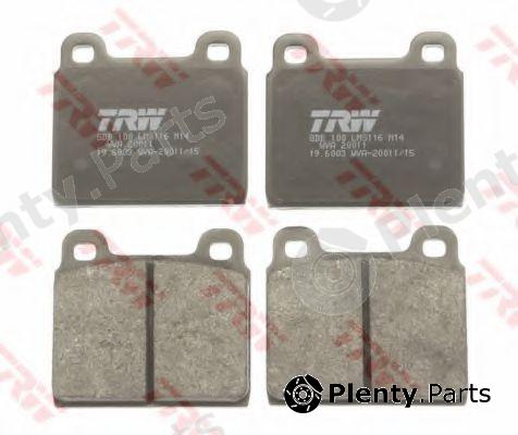 TRW part GDB100 Brake Pad Set, disc brake