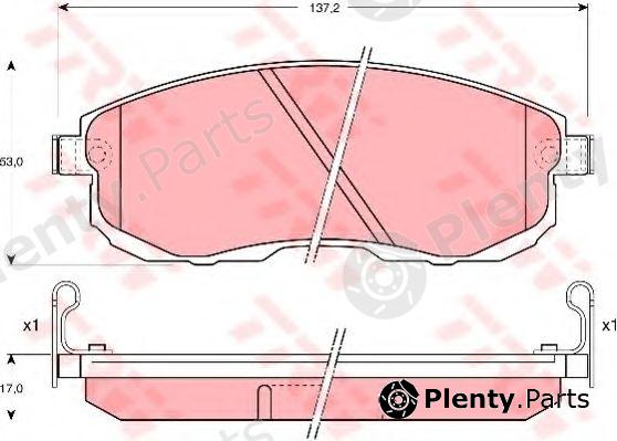  TRW part GDB1003 Brake Pad Set, disc brake