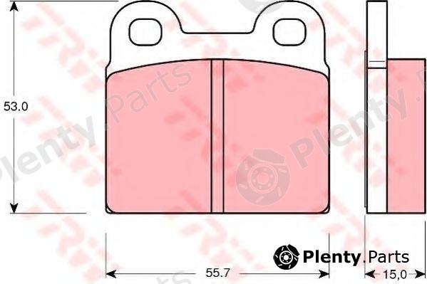  TRW part GDB102 Brake Pad Set, disc brake