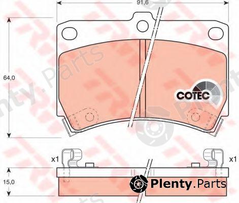  TRW part GDB1024 Brake Pad Set, disc brake