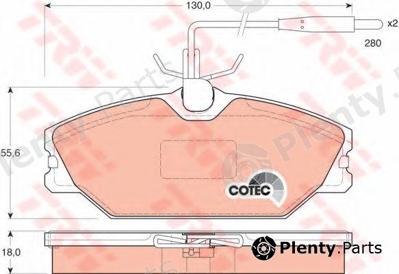  TRW part GDB1030 Brake Pad Set, disc brake