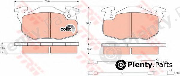  TRW part GDB1033 Brake Pad Set, disc brake