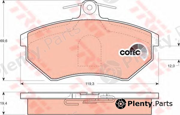  TRW part GDB1044 Brake Pad Set, disc brake