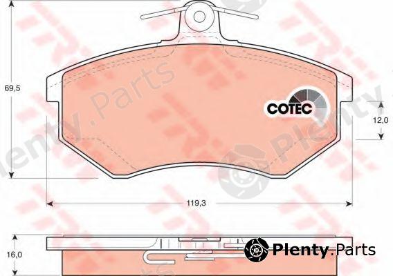  TRW part GDB1048 Brake Pad Set, disc brake