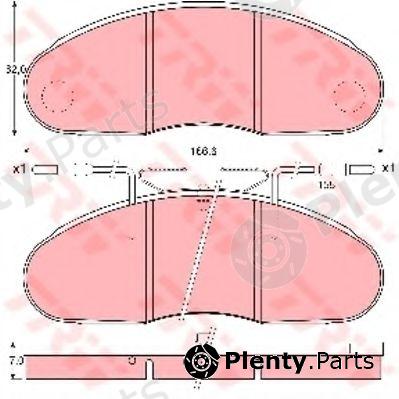  TRW part GDB1077 Brake Pad Set, disc brake