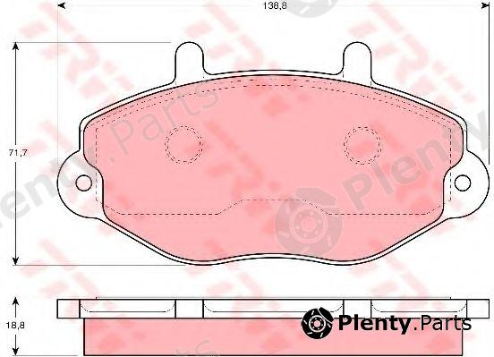  TRW part GDB1080 Brake Pad Set, disc brake