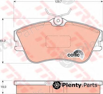  TRW part GDB1092 Brake Pad Set, disc brake