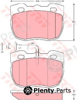  TRW part GDB1093 Brake Pad Set, disc brake