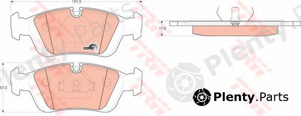  TRW part GDB1100 Brake Pad Set, disc brake