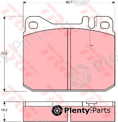  TRW part GDB1103 Brake Pad Set, disc brake