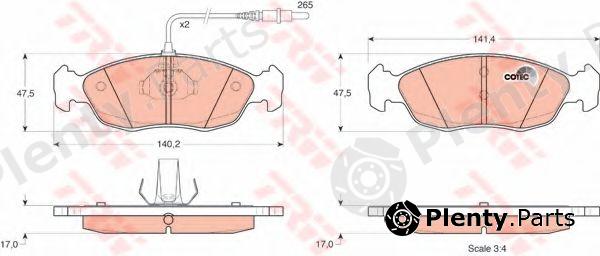  TRW part GDB1104 Brake Pad Set, disc brake