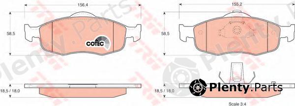  TRW part GDB1107 Brake Pad Set, disc brake