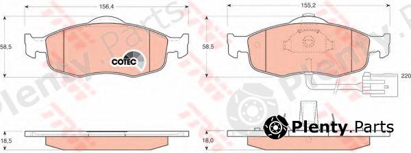  TRW part GDB1108 Brake Pad Set, disc brake