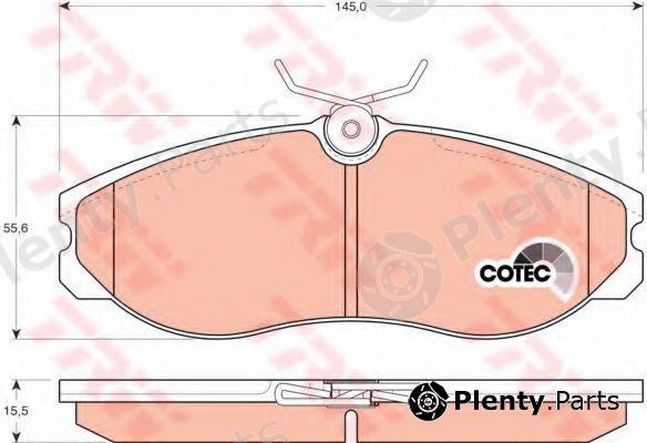  TRW part GDB1113 Brake Pad Set, disc brake