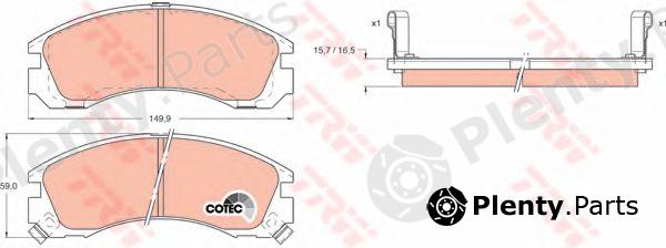  TRW part GDB1126 Brake Pad Set, disc brake