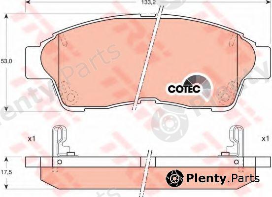  TRW part GDB1143 Brake Pad Set, disc brake