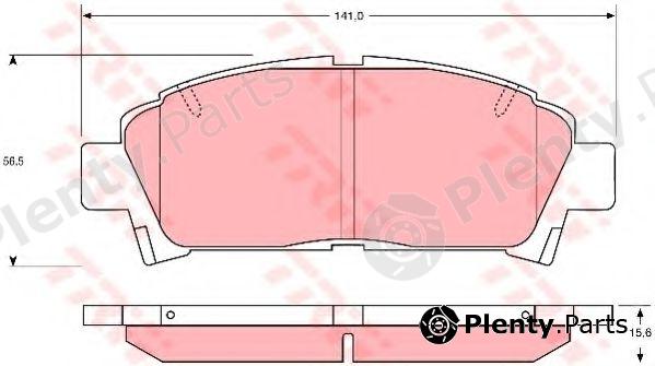  TRW part GDB1145 Brake Pad Set, disc brake