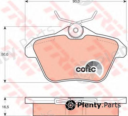  TRW part GDB1147 Brake Pad Set, disc brake