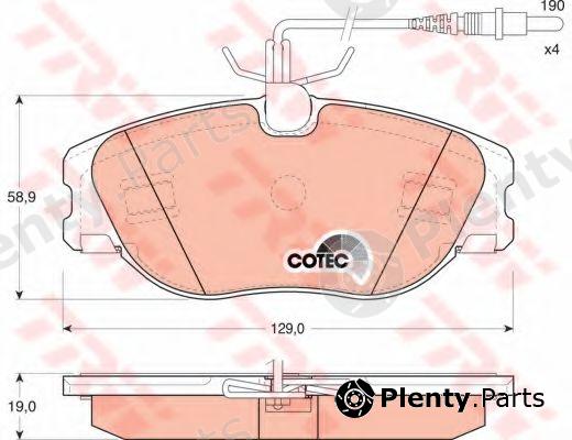  TRW part GDB1148 Brake Pad Set, disc brake