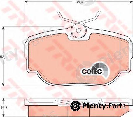  TRW part GDB1155 Brake Pad Set, disc brake