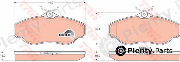  TRW part GDB1156 Brake Pad Set, disc brake