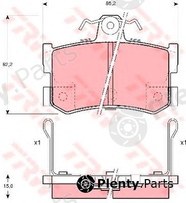  TRW part GDB1169 Brake Pad Set, disc brake