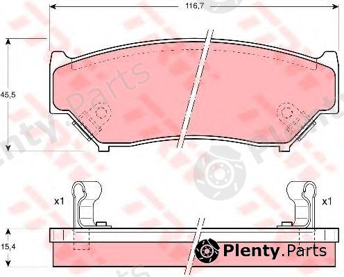  TRW part GDB1174 Brake Pad Set, disc brake