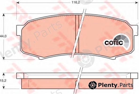  TRW part GDB1182 Brake Pad Set, disc brake
