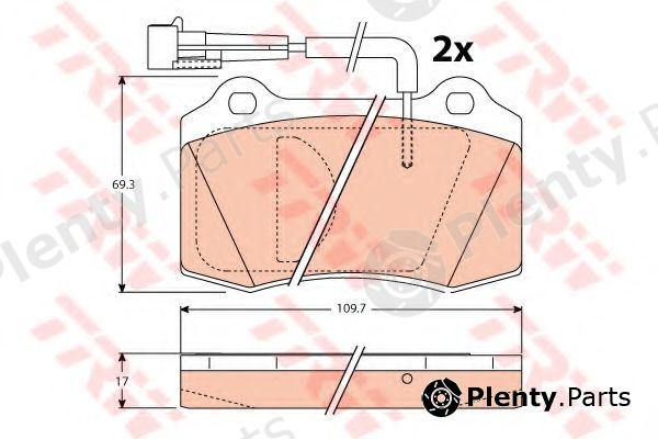  TRW part GDB1191 Brake Pad Set, disc brake