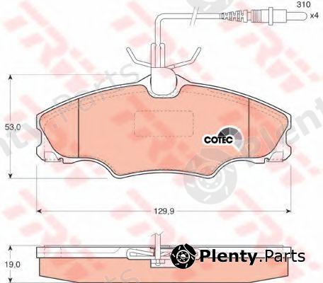 TRW part GDB1193 Brake Pad Set, disc brake