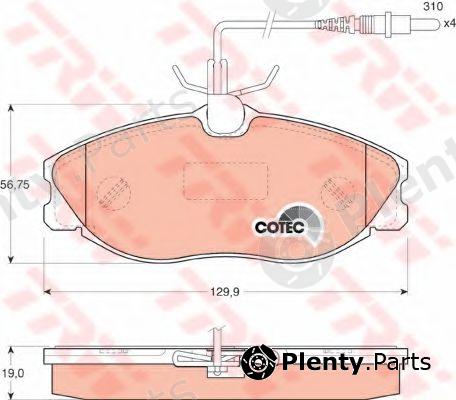  TRW part GDB1194 Brake Pad Set, disc brake