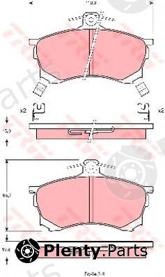  TRW part GDB1197 Brake Pad Set, disc brake