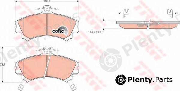  TRW part GDB1198 Brake Pad Set, disc brake