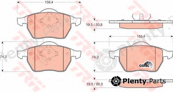 TRW part GDB1200 Brake Pad Set, disc brake