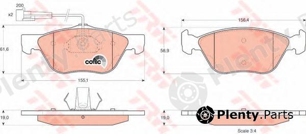  TRW part GDB1212 Brake Pad Set, disc brake