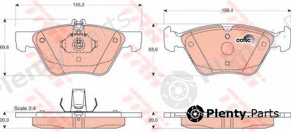  TRW part GDB1215 Brake Pad Set, disc brake
