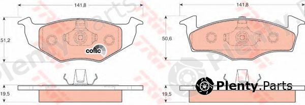  TRW part GDB1218 Brake Pad Set, disc brake