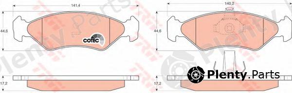  TRW part GDB1221 Brake Pad Set, disc brake