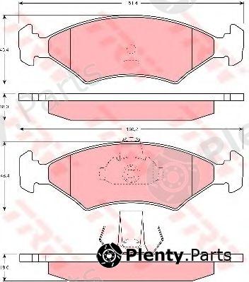  TRW part GDB1222 Brake Pad Set, disc brake