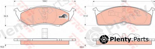  TRW part GDB1236 Brake Pad Set, disc brake