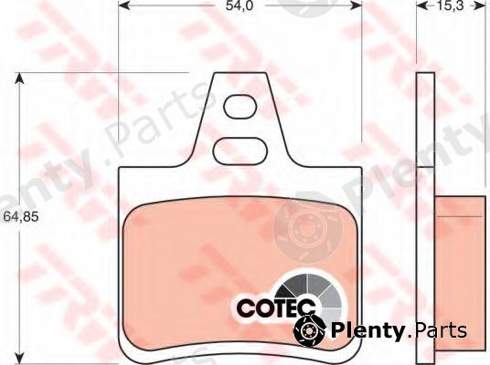  TRW part GDB1247 Brake Pad Set, disc brake