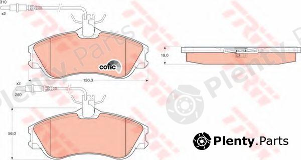  TRW part GDB1260 Brake Pad Set, disc brake