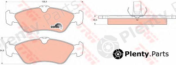  TRW part GDB1263 Brake Pad Set, disc brake
