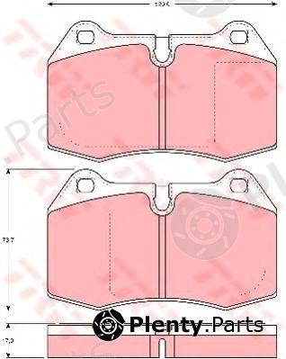  TRW part GDB1269 Brake Pad Set, disc brake