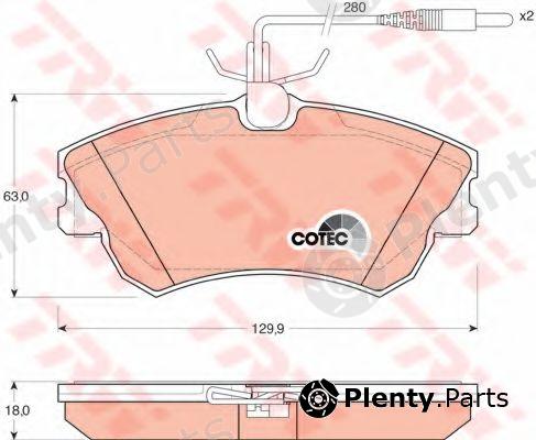  TRW part GDB1270 Brake Pad Set, disc brake