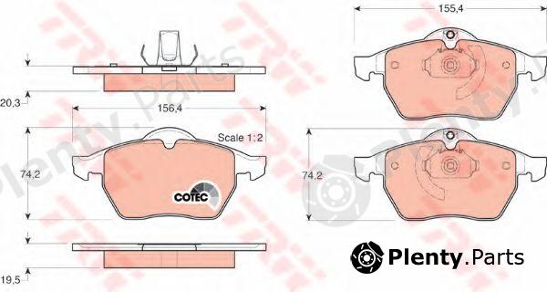  TRW part GDB1271 Brake Pad Set, disc brake