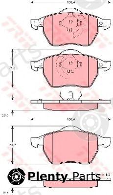  TRW part GDB1275 Brake Pad Set, disc brake