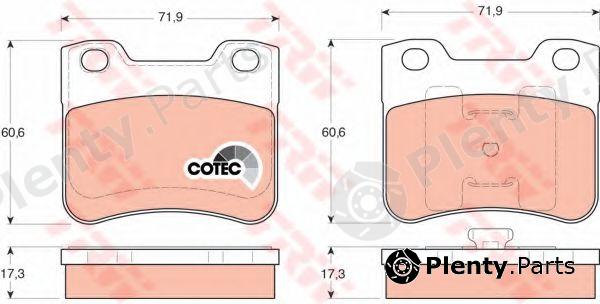  TRW part GDB1279 Brake Pad Set, disc brake
