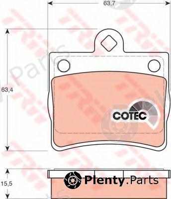  TRW part GDB1283 Brake Pad Set, disc brake