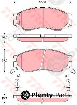  TRW part GDB1286 Brake Pad Set, disc brake